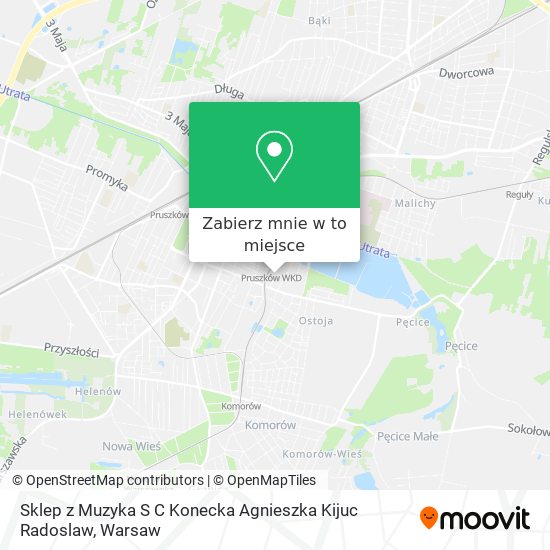 Mapa Sklep z Muzyka S C Konecka Agnieszka Kijuc Radoslaw