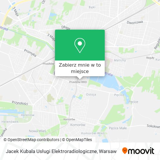 Mapa Jacek Kubala Usługi Elektroradiologiczne