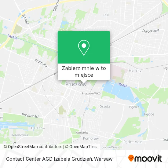 Mapa Contact Center AGD Izabela Grudzień