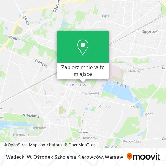 Mapa Wadecki W. Ośrodek Szkolenia Kierowców