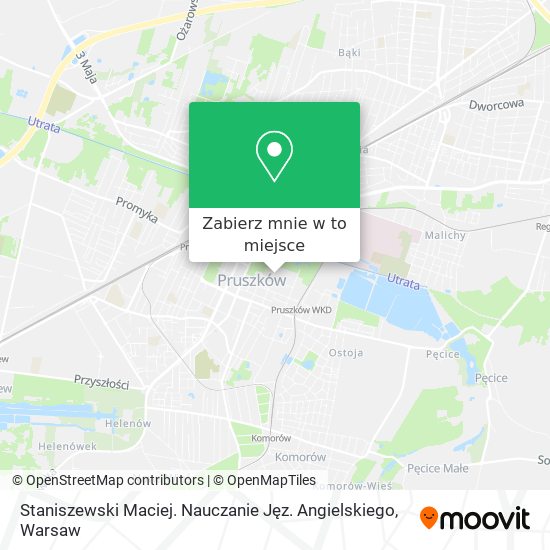 Mapa Staniszewski Maciej. Nauczanie Jęz. Angielskiego