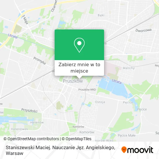 Mapa Staniszewski Maciej. Nauczanie Jęz. Angielskiego