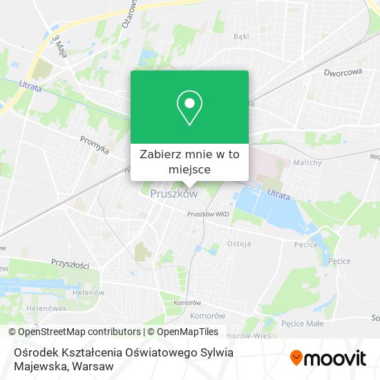 Mapa Ośrodek Kształcenia Oświatowego Sylwia Majewska