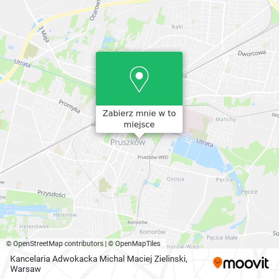 Mapa Kancelaria Adwokacka Michal Maciej Zielinski