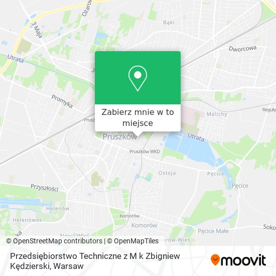 Mapa Przedsiębiorstwo Techniczne z M k Zbigniew Kędzierski