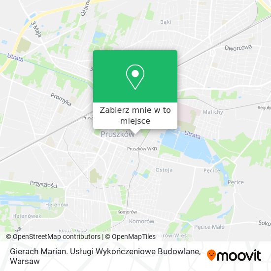 Mapa Gierach Marian. Usługi Wykończeniowe Budowlane