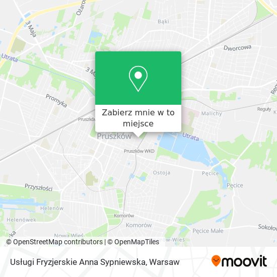 Mapa Usługi Fryzjerskie Anna Sypniewska