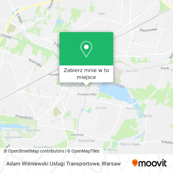 Mapa Adam Wiśniewski Usługi Transportowe
