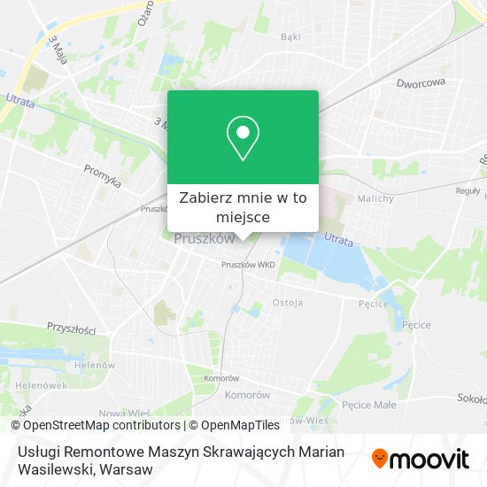 Mapa Usługi Remontowe Maszyn Skrawających Marian Wasilewski