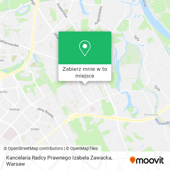 Mapa Kancelaria Radcy Prawnego Izabela Zawacka