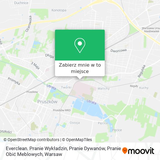 Mapa Everclean. Pranie Wykładzin, Pranie Dywanów, Pranie Obić Meblowych