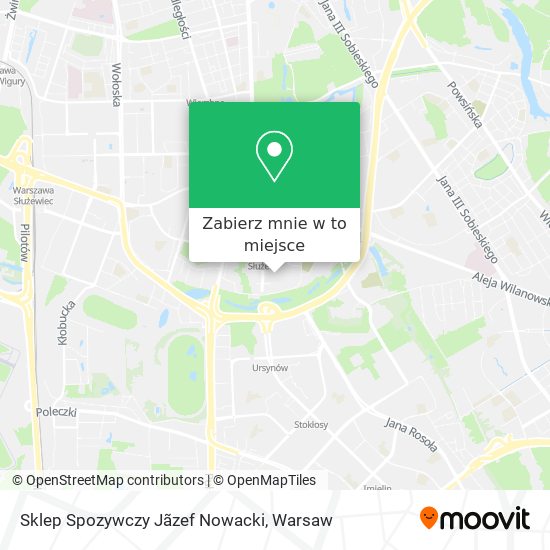 Mapa Sklep Spozywczy Jãzef Nowacki