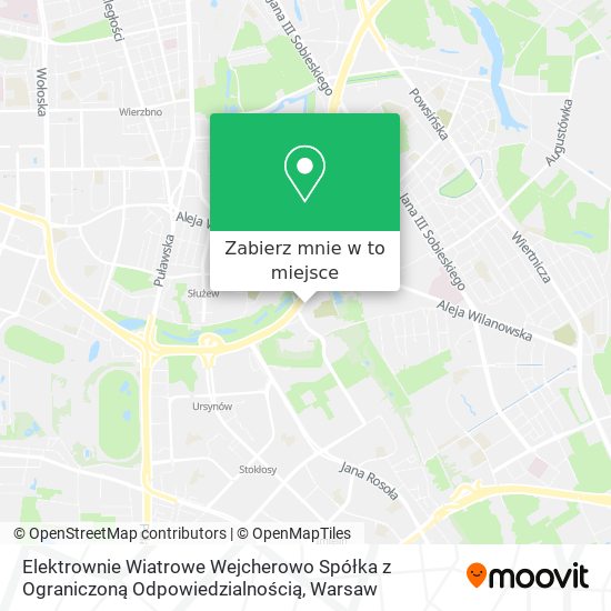 Mapa Elektrownie Wiatrowe Wejcherowo Spółka z Ograniczoną Odpowiedzialnością