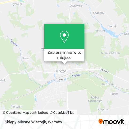 Mapa Sklepy Miesne Wierzejk