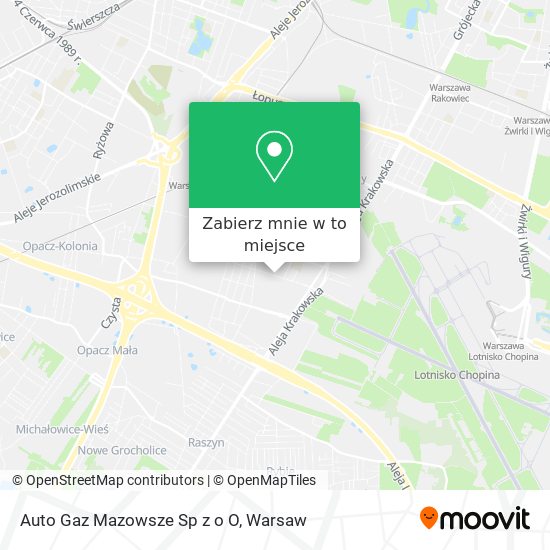 Mapa Auto Gaz Mazowsze Sp z o O