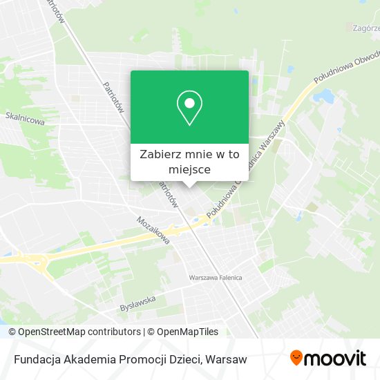 Mapa Fundacja Akademia Promocji Dzieci