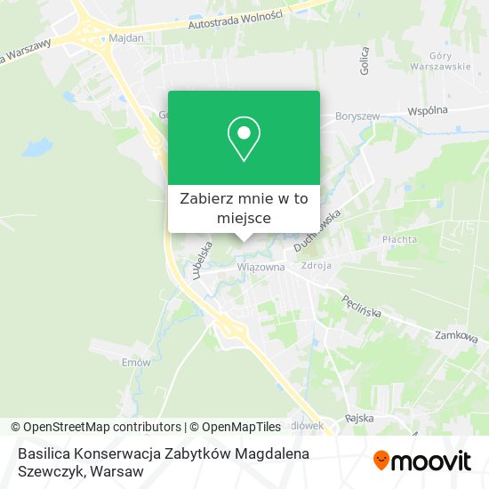 Mapa Basilica Konserwacja Zabytków Magdalena Szewczyk