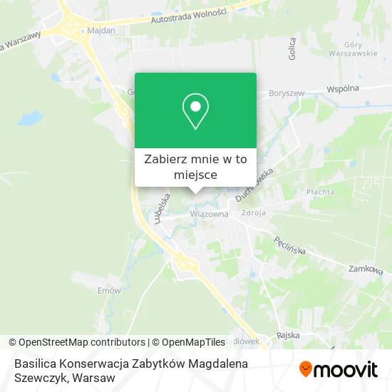 Mapa Basilica Konserwacja Zabytków Magdalena Szewczyk