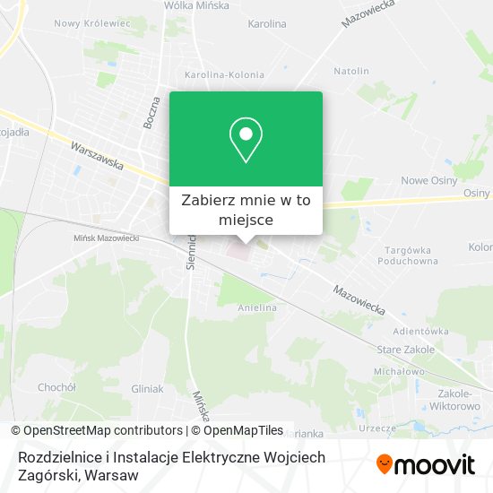 Mapa Rozdzielnice i Instalacje Elektryczne Wojciech Zagórski