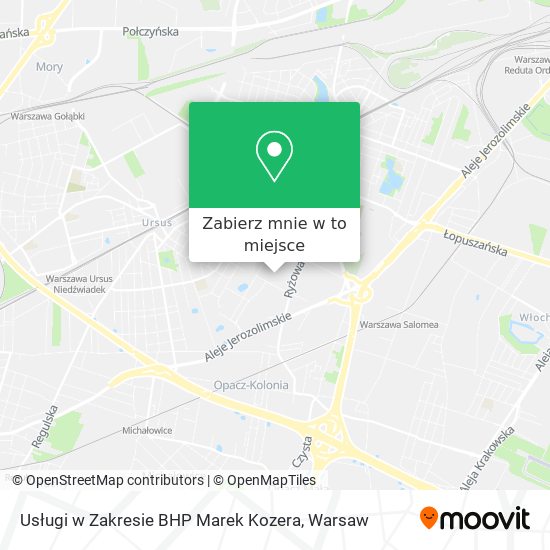 Mapa Usługi w Zakresie BHP Marek Kozera