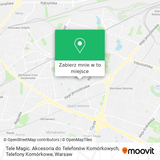 Mapa Tele Magic. Akcesoria do Telefonów Komórkowych, Telefony Komórkowe