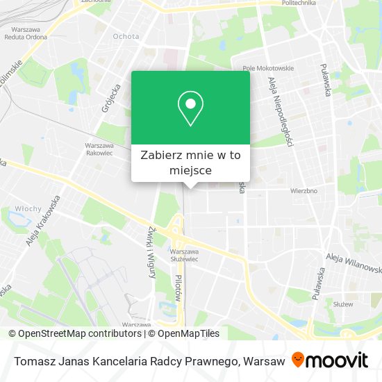 Mapa Tomasz Janas Kancelaria Radcy Prawnego