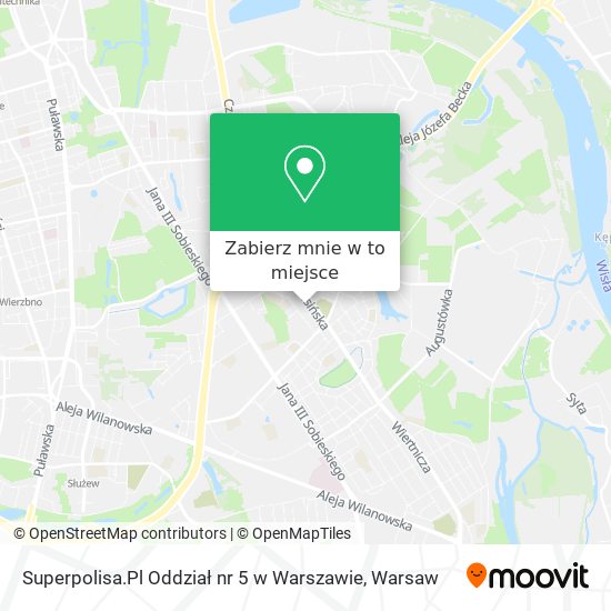 Mapa Superpolisa.Pl Oddział nr 5 w Warszawie