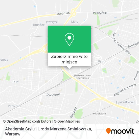 Mapa Akademia Stylu i Urody Marzena Śmiałowska