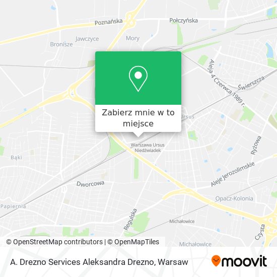 Mapa A. Drezno Services Aleksandra Drezno