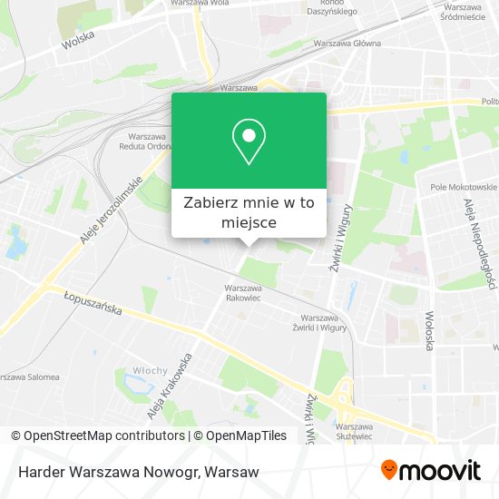 Mapa Harder Warszawa Nowogr