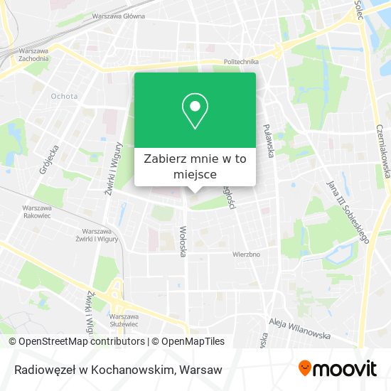 Mapa Radiowęzeł w Kochanowskim