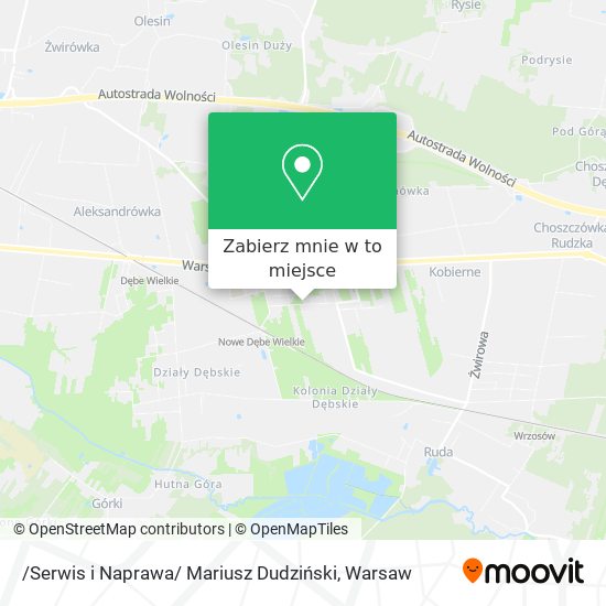 Mapa /Serwis i Naprawa/ Mariusz Dudziński