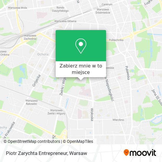 Mapa Piotr Zarychta Entrepreneur