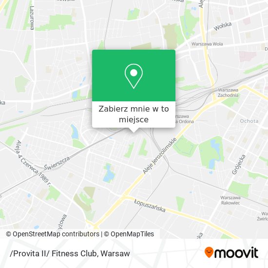 Mapa /Provita II/ Fitness Club