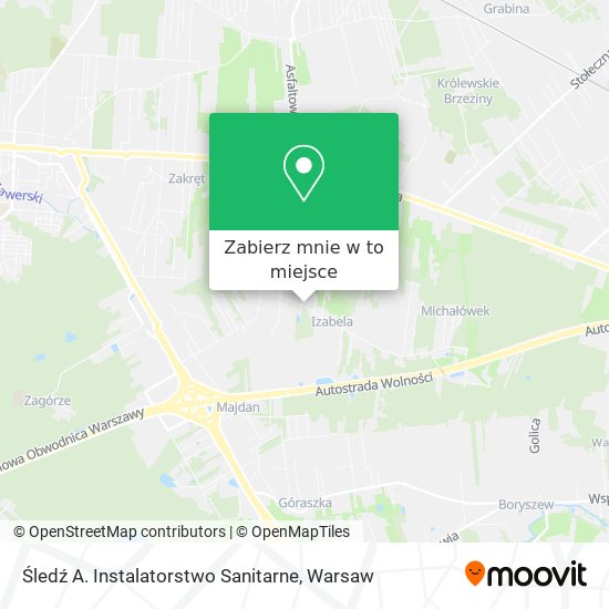 Mapa Śledź A. Instalatorstwo Sanitarne