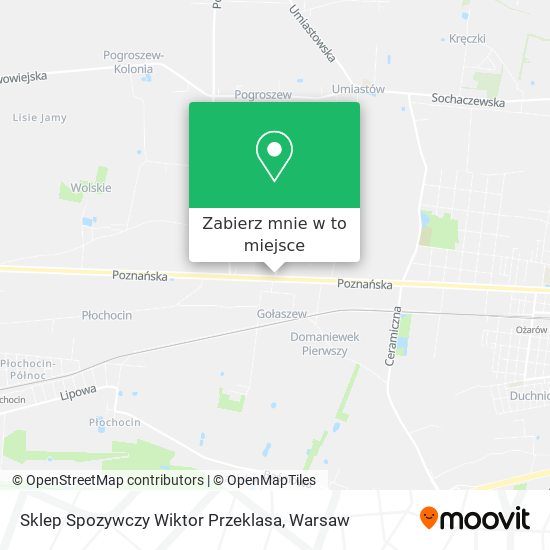 Mapa Sklep Spozywczy Wiktor Przeklasa