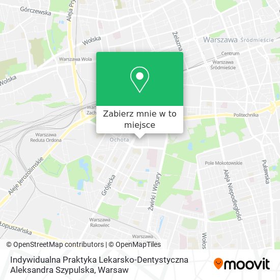 Mapa Indywidualna Praktyka Lekarsko-Dentystyczna Aleksandra Szypulska