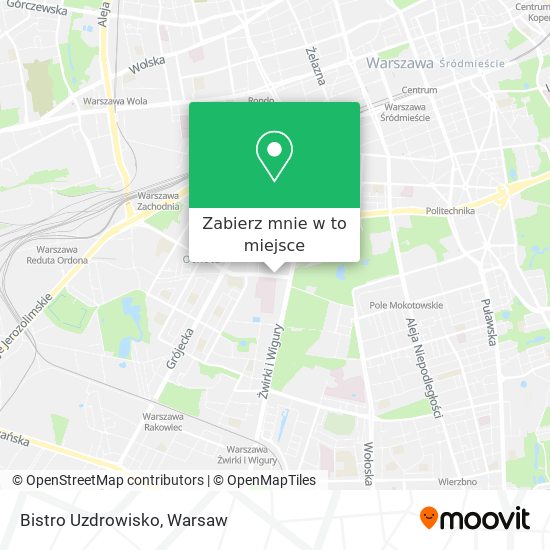 Mapa Bistro Uzdrowisko