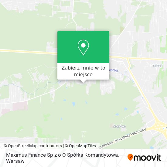 Mapa Maximus Finance Sp z o O Spółka Komandytowa