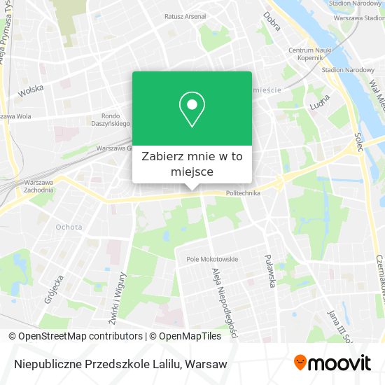 Mapa Niepubliczne Przedszkole Lalilu