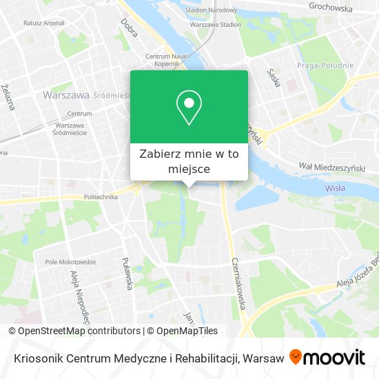 Mapa Kriosonik Centrum Medyczne i Rehabilitacji