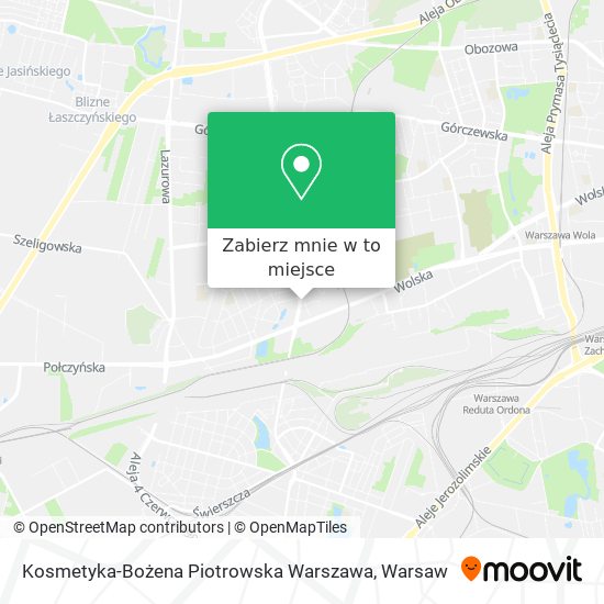 Mapa Kosmetyka-Bożena Piotrowska Warszawa