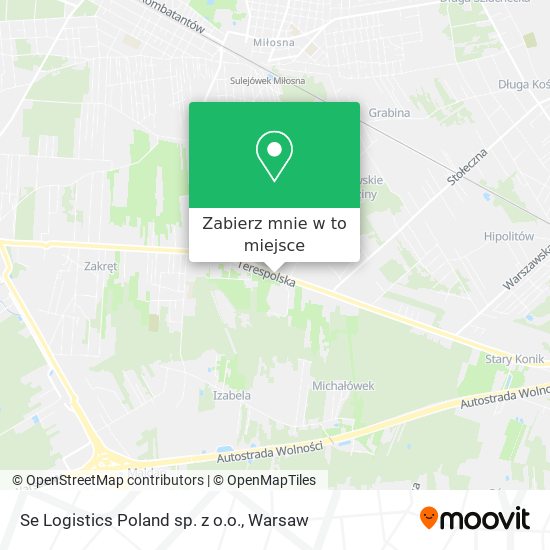 Mapa Se Logistics Poland sp. z o.o.