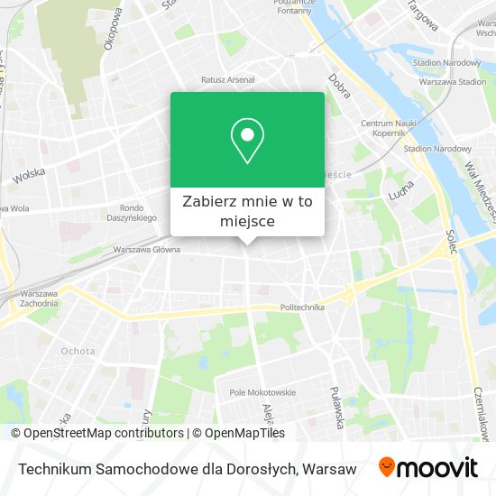 Mapa Technikum Samochodowe dla Dorosłych