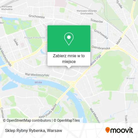 Mapa Sklep Rybny Rybenka