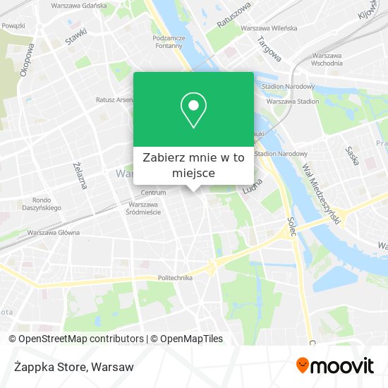 Mapa Żappka Store