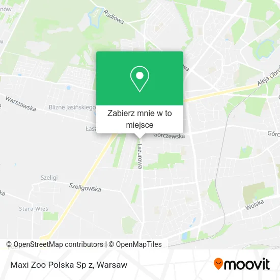 Mapa Maxi Zoo Polska Sp z