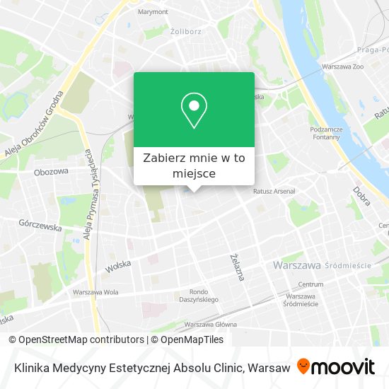 Mapa Klinika Medycyny Estetycznej Absolu Clinic