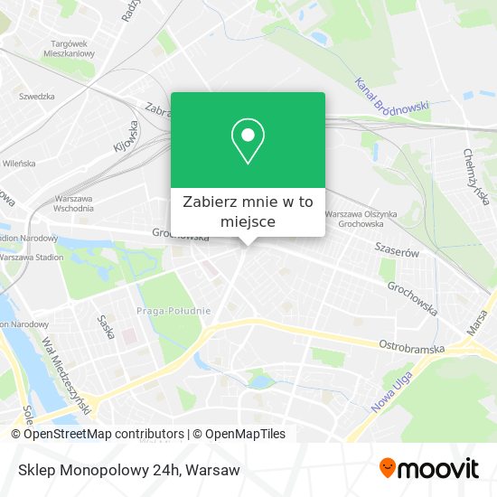 Mapa Sklep Monopolowy 24h