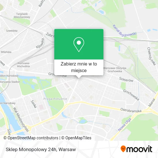 Mapa Sklep Monopolowy 24h